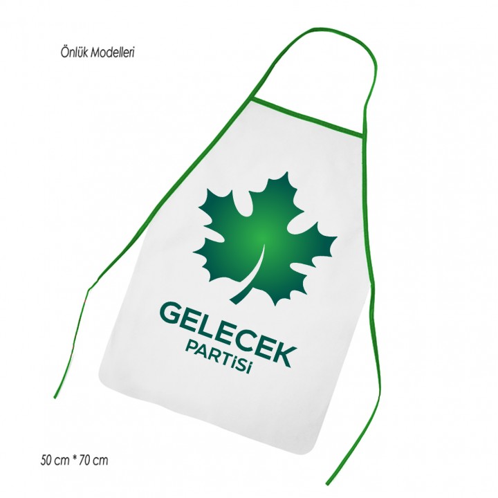 Gelecek Partisi Logolu Yeşil Mutfak Önlüğü